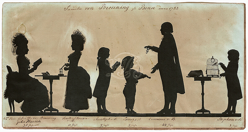 Silhouette of the Breuning family